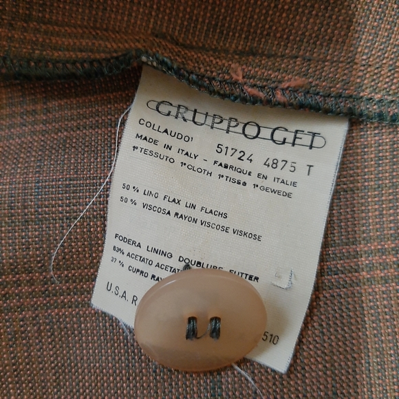 Giorgio Armani Made in Italy Linen Blend Size 12 - Picture 7 of 12